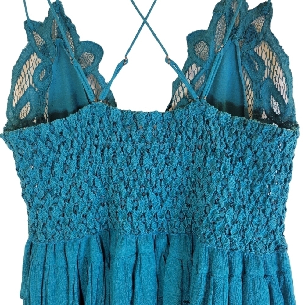 Free People Adella Cami in Teal•S - Picture 9 of 12